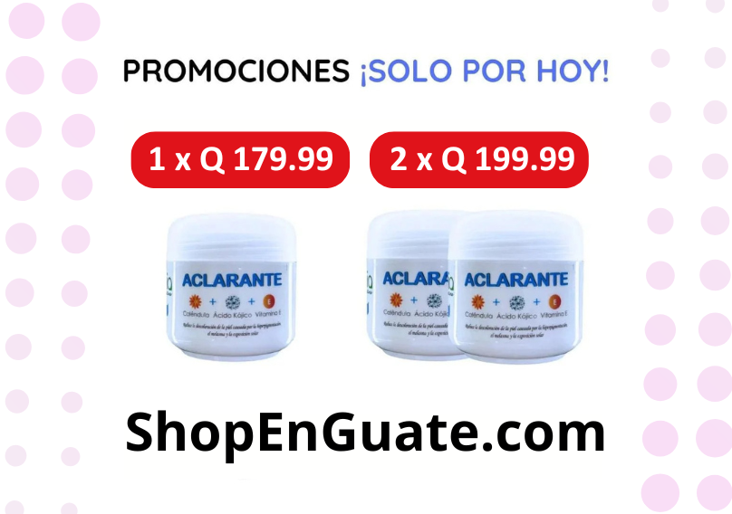 ¡Llévate 2 Cremas Aclarantes a Q199.99!