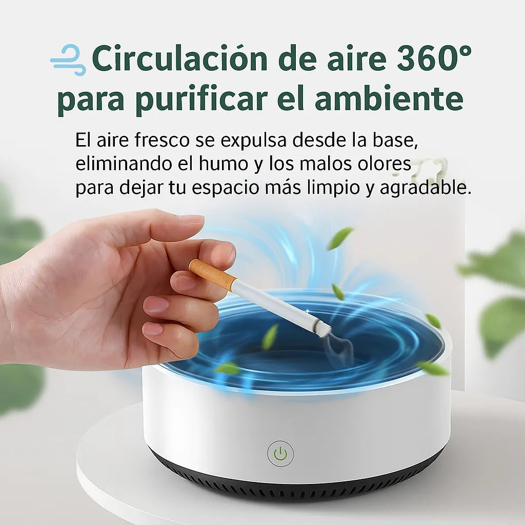 Cenicero SmartAir: Elimina el humo, respira aire limpio - Promo 45%OFF‼️