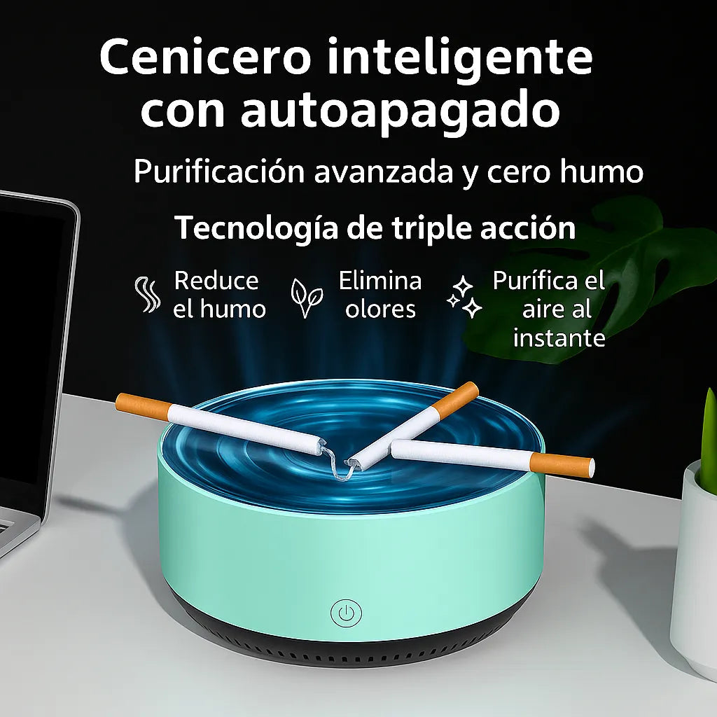 Cenicero SmartAir: Elimina el humo, respira aire limpio - Promo 45%OFF‼️