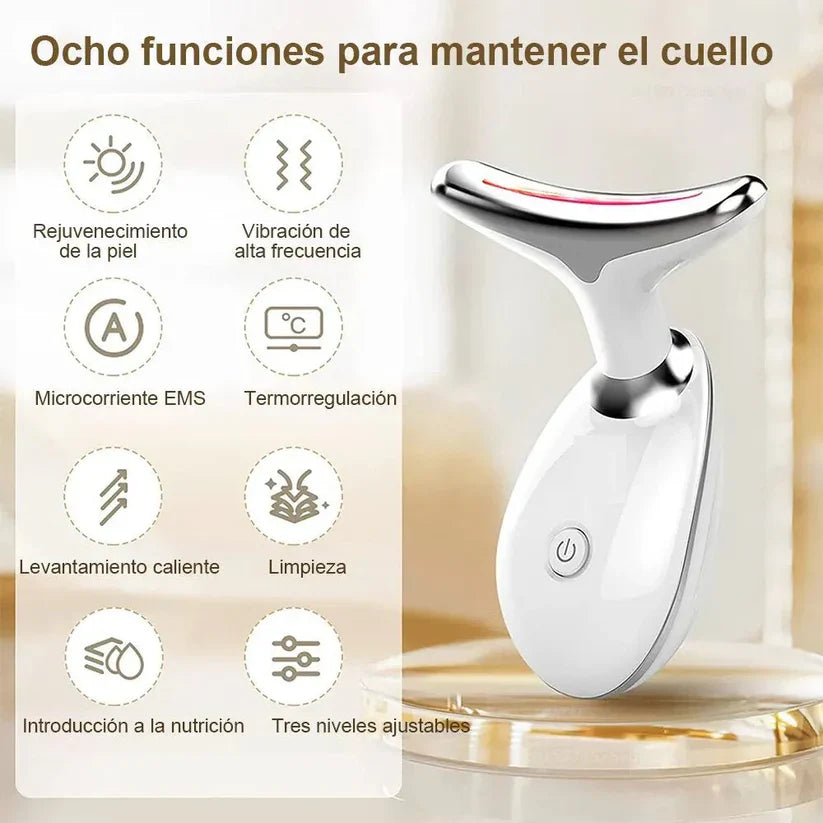 MASAJEADOR FACIAL Y DE CUELLO – LIFTING Y REDUCCIÓN DE PAPADA – EDICIÓN LIMITADA